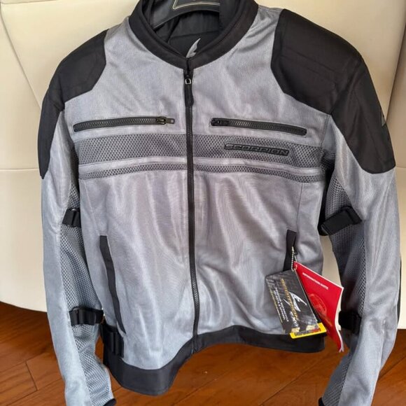 Scorpion EXO Vortex Air Men's Mesh Reflective Motorcycle Riding Jacket Abrasion - Picture 4 of 8
